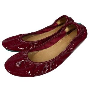 Tieks By Gavrieli Ruby Red Patent Leather Ballet Flats Shoes Womens 7 Comfort